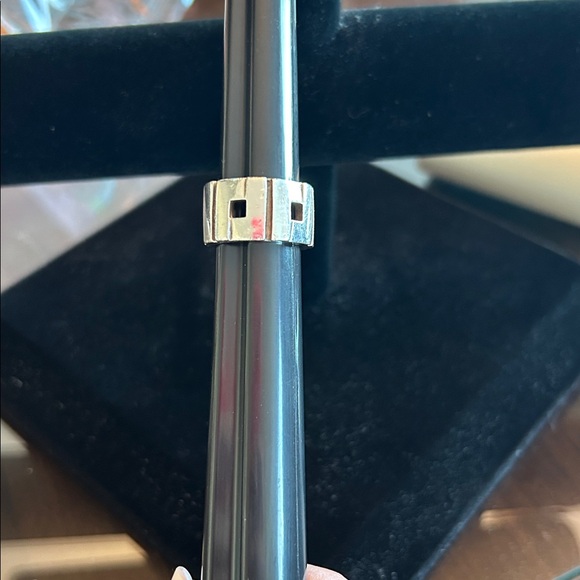 Gucci Chocolate Velvet Pouch with Silver Ring - Picture 11 of 12